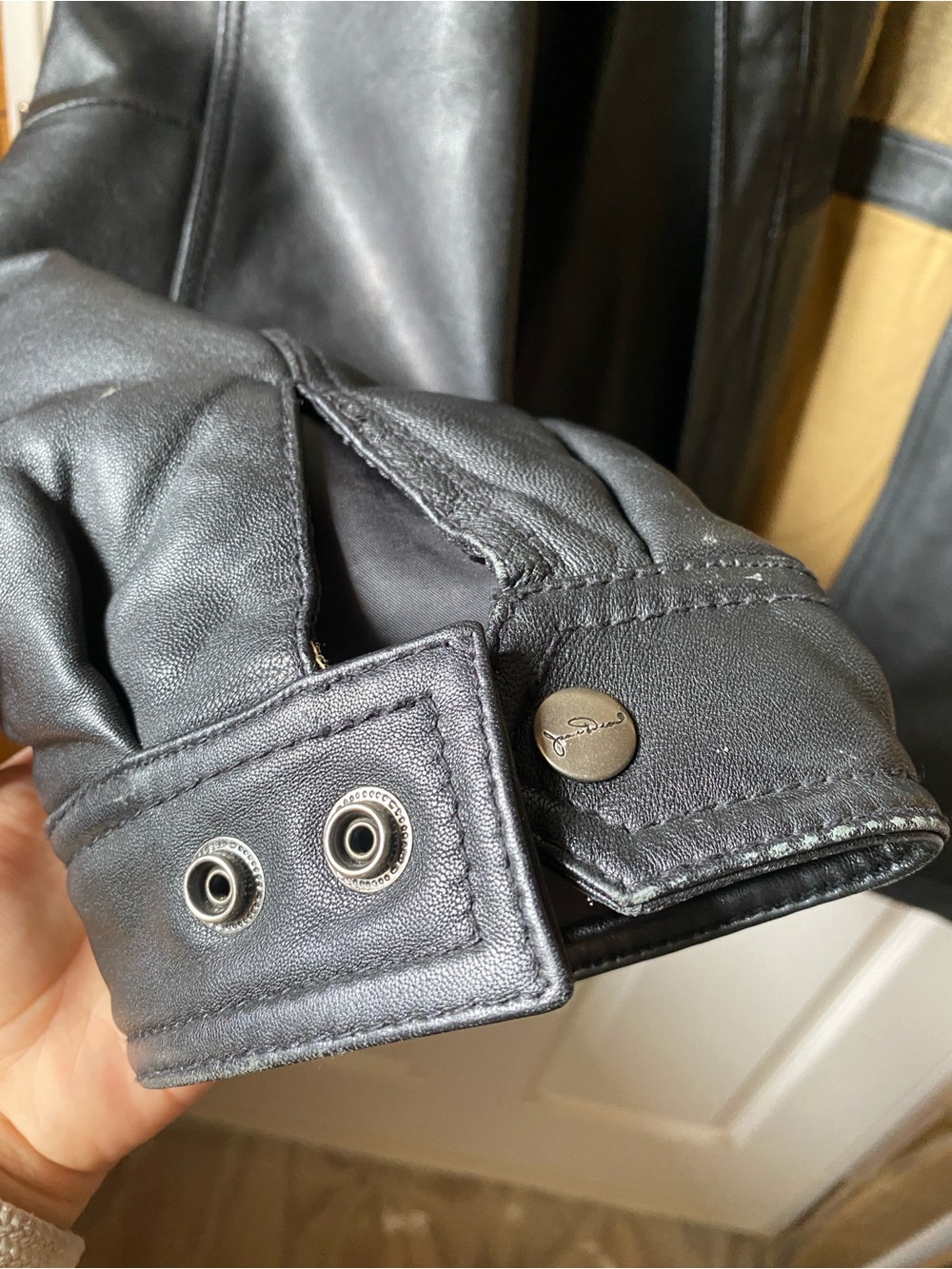 The Original James Dean Leather Jacket Men XXL Black Bomber The Original Classic - Picture 12 of 16